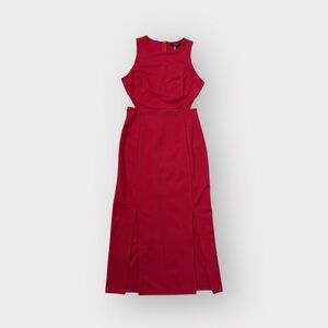 Forever 21 Elegant Red Midi Dress